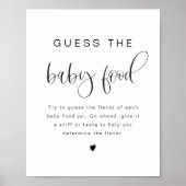 JOLIE Modern Boho raden de Baby Food spel teken Poster (Voorkant)