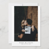 JOLIE Modern Minimal Heart Boho Baby shower Kaart (Achterkant)