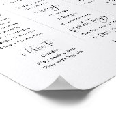 JOLIE Modern minimalist Boho eerste jaar mijlpaal Poster (Hoek)