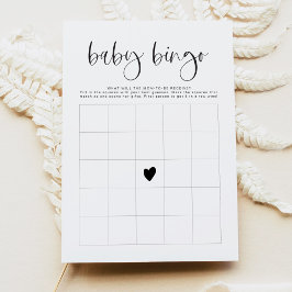 JOLIE Modern Minimalistisch Baby Shower Bingo Spel Kaart