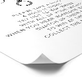 JOLIE Modern Minimalistisch Ring Vrijgezellenfeest Poster (Hoek)