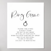 JOLIE Modern Minimalistisch Ring Vrijgezellenfeest Poster (Voorkant)