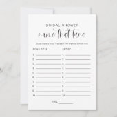 JOLIE Modern Naam Dat Tune Vrijgezellenfeest Spel Kaart (Voorkant)