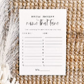 JOLIE Modern Naam Dat Tune Vrijgezellenfeest Spel Kaart