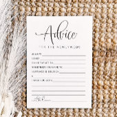 JOLIE Modern Pas getrouwd Advice and Wishes Game K Kaart