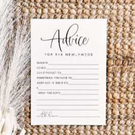 JOLIE Modern Pas getrouwd Advice and Wishes Game K Kaart
