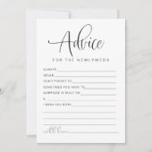 JOLIE Modern Pas getrouwd Advice and Wishes Game K Kaart (Voorkant)