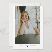 JOLIE Moderne Minimale Typografie-Afstuderen Kaart (Achterkant)