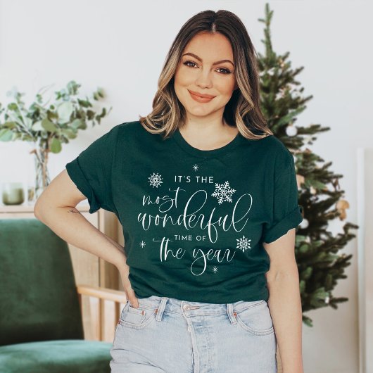 JOLIE most Wondering Time kerstcitaat T-Shirt