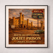 Joliet Gevangenis Chicago Route 66 Poster