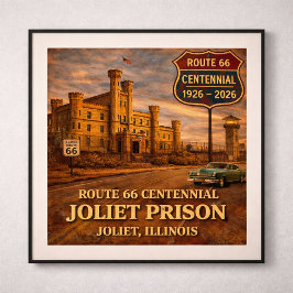 Joliet Gevangenis Chicago Route 66 Poster