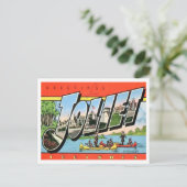 Joliet, Illinois  Big Letters Briefkaart (Staand voorkant)