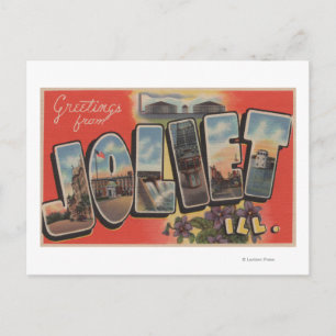 Joliet, Illinois - Large Letter Scenes 2 Briefkaart