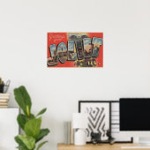 Joliet, Illinois - Large Letter Scenes 2 Poster (Thuiskantoor)