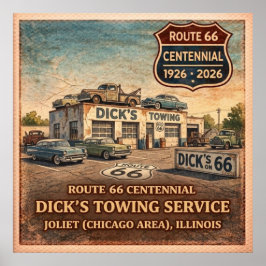 Joliet Illinois Route 66 Slepen Poster