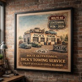 Joliet Illinois Route 66 Slepen Poster