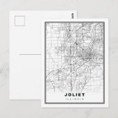Joliet Map Briefkaart (Voorkant / Achterkant)
