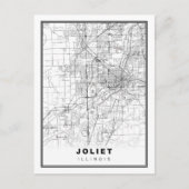 Joliet Map Briefkaart (Voorkant)