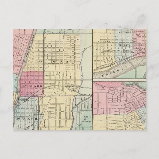 Joliet, Peru en Freeport Briefkaart (Voorkant)