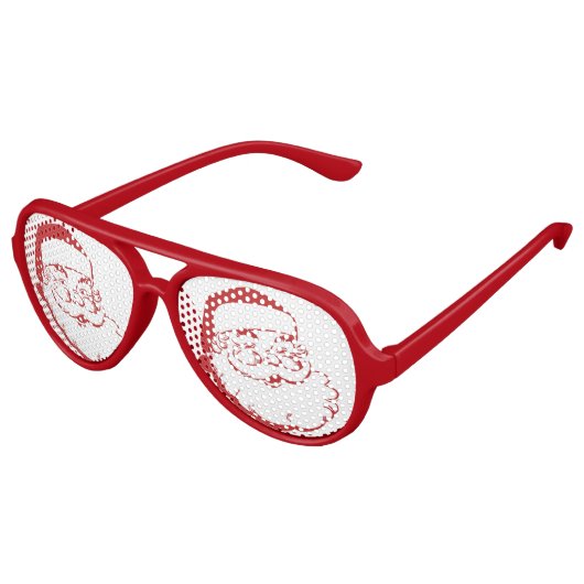 jolige kerstman aviator zonnebril (Gekanteld)