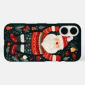 Jolige Kerstman Festieve Winter Elementen Case-Mate iPhone Case (Achterkant (horizontaal))