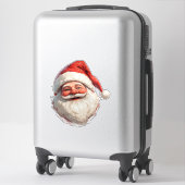 Jolige Kerstman Kerstversiering Voor Feestliefhebb Sticker (Koffer)