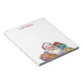 Jolige Kerstman Klassieke Kerstmis Notitieblok (Schuin)