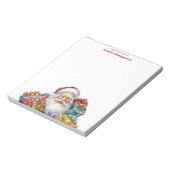 Jolige Kerstman Klassieke Kerstmis Notitieblok (Linkerzijde)