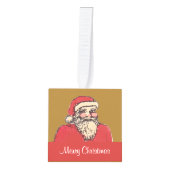 Jolige Kerstman met jouw tekst Decoratie (Voorkant)