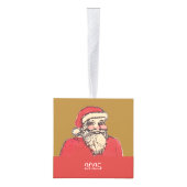 Jolige Kerstman met jouw tekst Decoratie (Rechts)