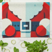 jolige kerstman theedoek (Gevouwen)