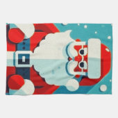 jolige kerstman theedoek (Horizontaal)