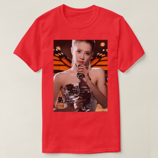 Jolin Tsai de zingende sociale vlinder T-shirt (Design voorkant)