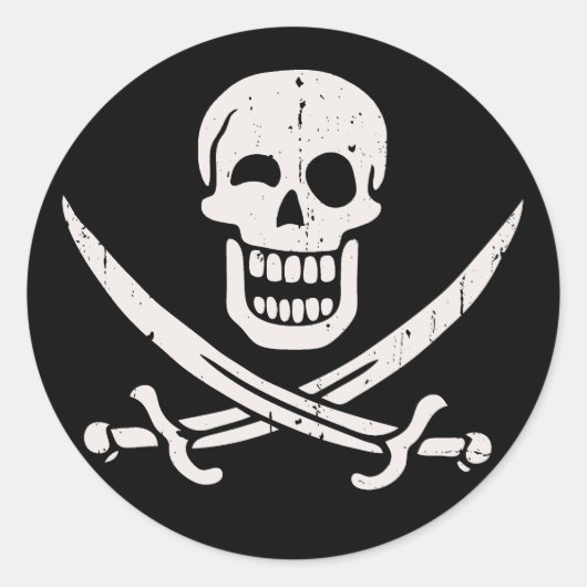 Jollier Jack Ronde Sticker (Voorkant)