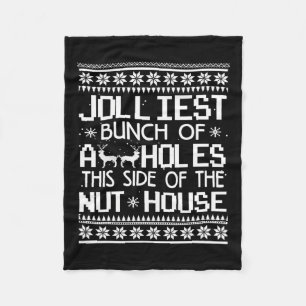 Jolliest bos van gaten aan deze kant van het noten fleece deken