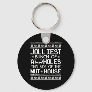 Jolliest bos van gaten aan deze kant van het noten sleutelhanger