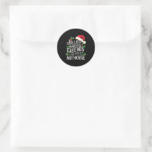 Jolliest Bunch Of Friends Xmas Matching Sarcastic  Ronde Sticker (Tas)