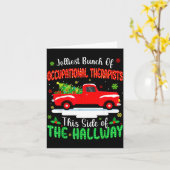 Jolliest Bunch Of Occupational Therasts Funny Chri Kaart (Gele Bloem)