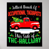 Jolliest Bunch Of Occupational Therasts Funny Chri Poster (Voorkant)