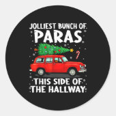 Jolliest Bunch Of Paras This Side Of The Hallway C Ronde Sticker (Voorkant)