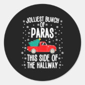 Jolliest Bunch Of Paras This Side Of The Hallway X Ronde Sticker (Voorkant)