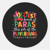 Jolliest Bunch Of Paras This Side Of The Playgroun Ronde Sticker (Voorkant)