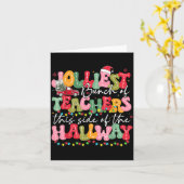 Jolliest Bunch Of Teacher This Side Of The Hallway Kaart (Gele Bloem)