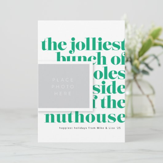 Jolliest Bunch Traditie met Trio Backer Vakantie Feestdagenkaart (Staand voorkant)