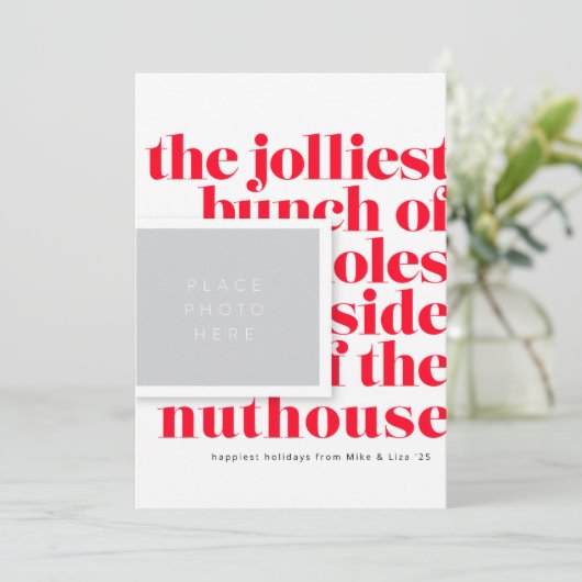 Jolliest Bunch Tradition Feestdagenkaart (Staand voorkant)