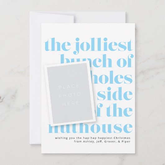 Jolliest Bunch Vakantie Traditie Portret Front Kaart (Voorkant)