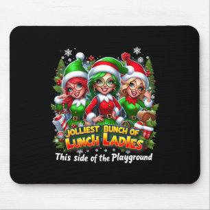 Jolliest Bunch van Lunch Dames van Speeltuin Xmas Muismat