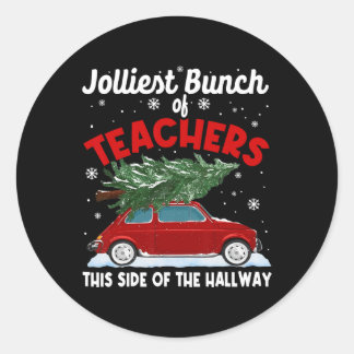 Jolliest groep leraren aan deze kant van de gang ronde sticker