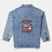 Jolliest stelletje leraren, kerst leraar denim jacket (Achterkant)