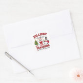Jolliest stelletje leraren, kerst leraar vierkante sticker (Envelop)